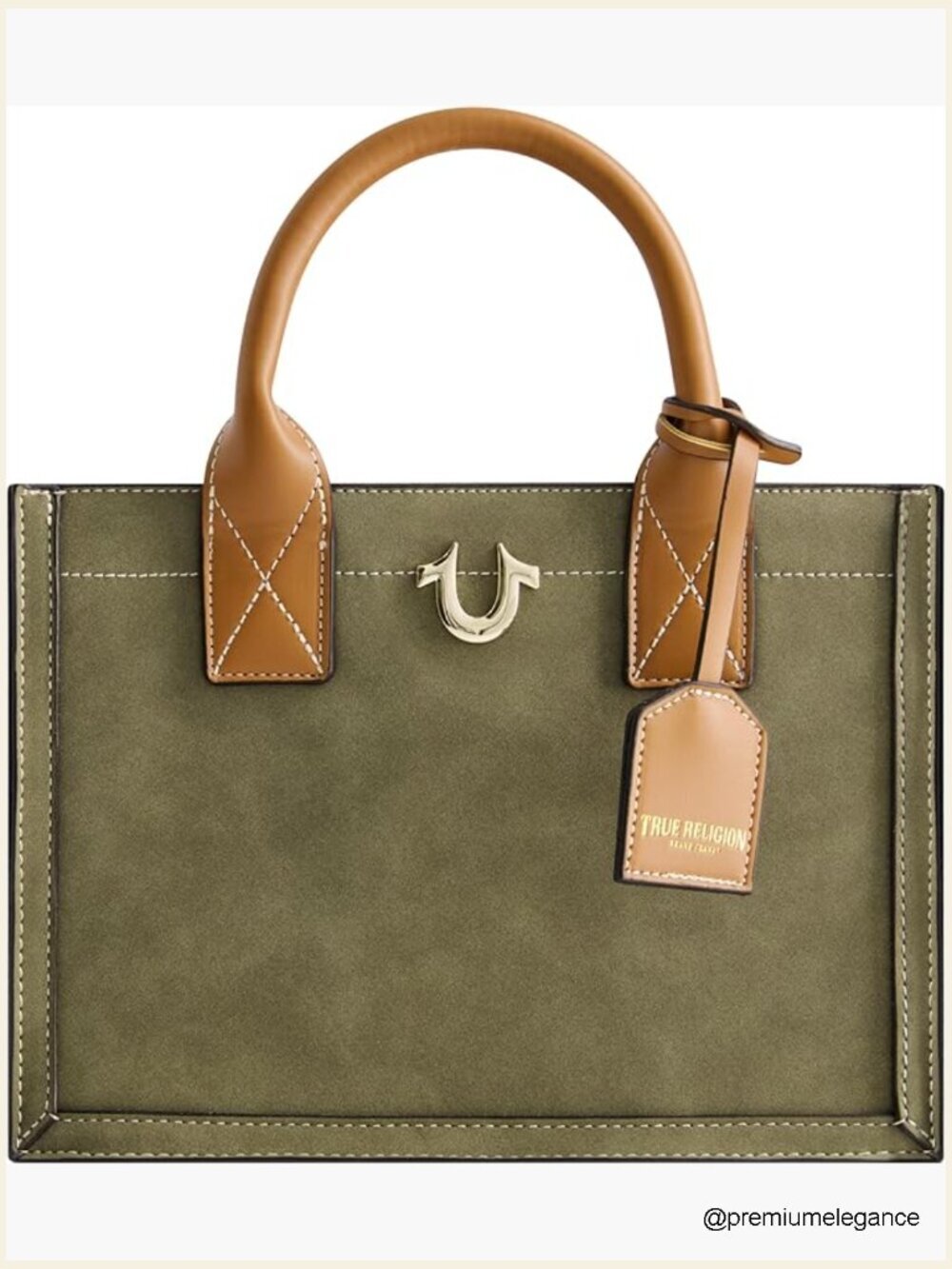 Faux Suede Tote Bag, Medium Travel Handbag with Adjustable Strap